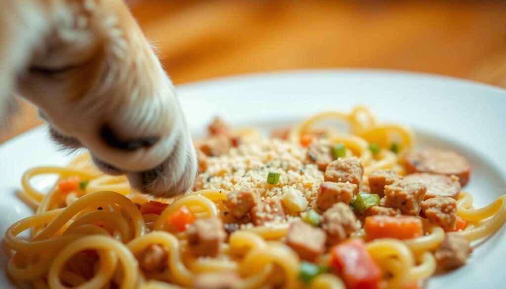 pâtes pour chien