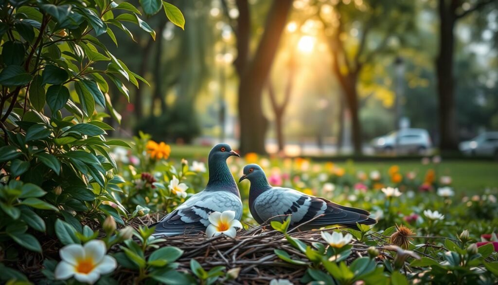 reproduction naturelle des pigeons