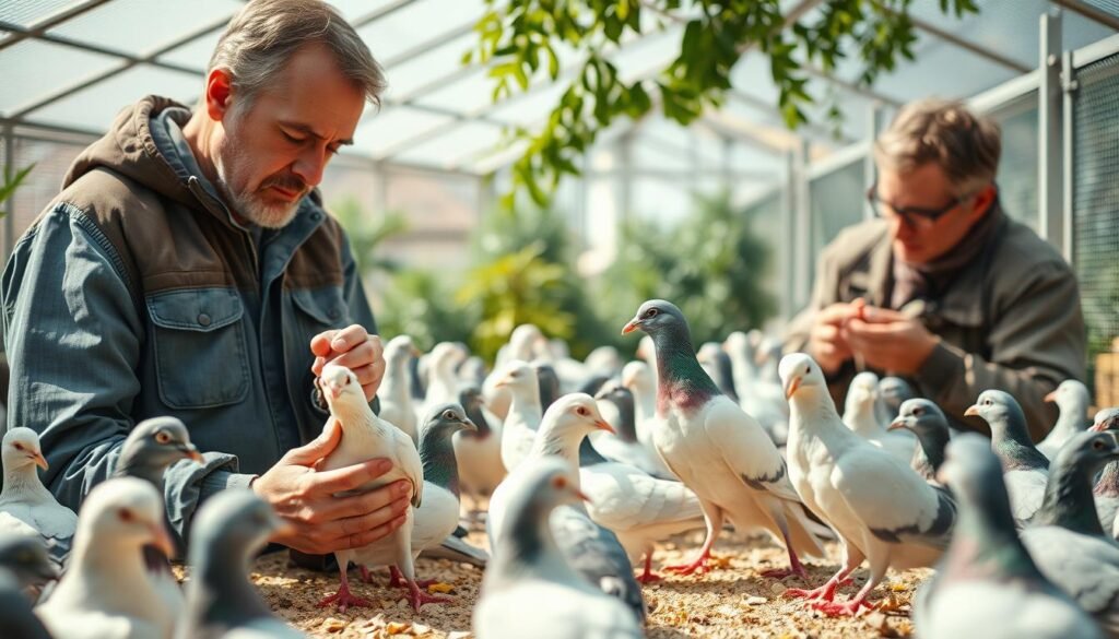 rôle des éleveurs dans la santé des pigeons