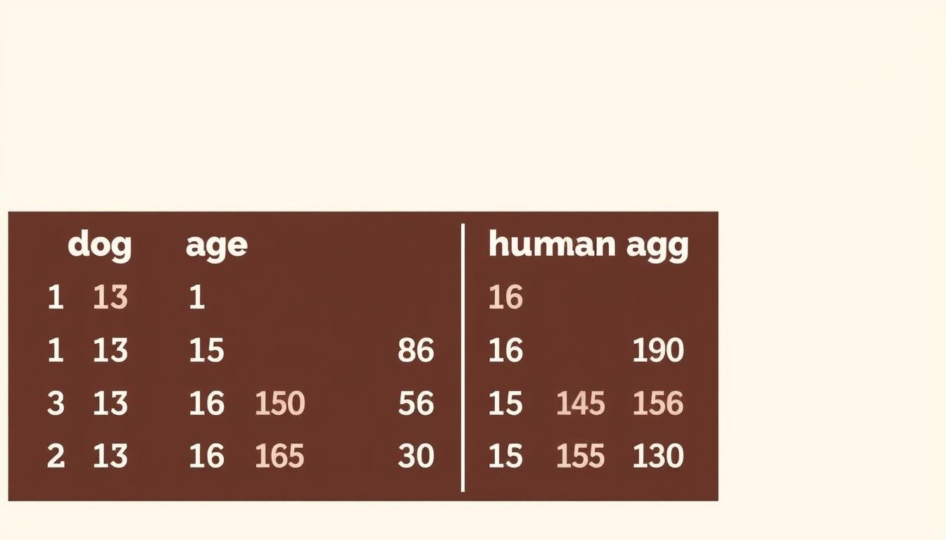 tableau âge des chiens