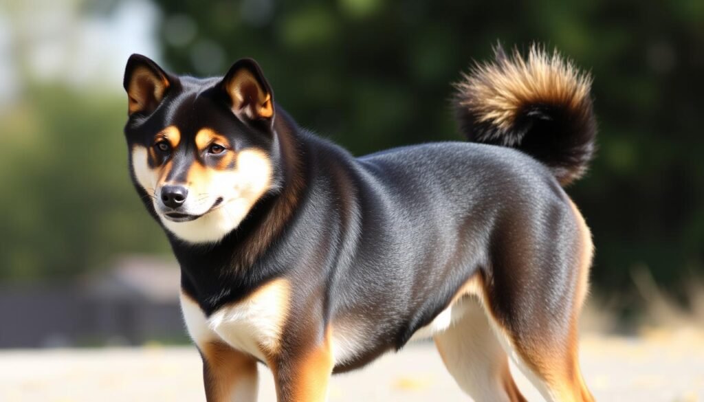 aspect physique shiba noir et feu