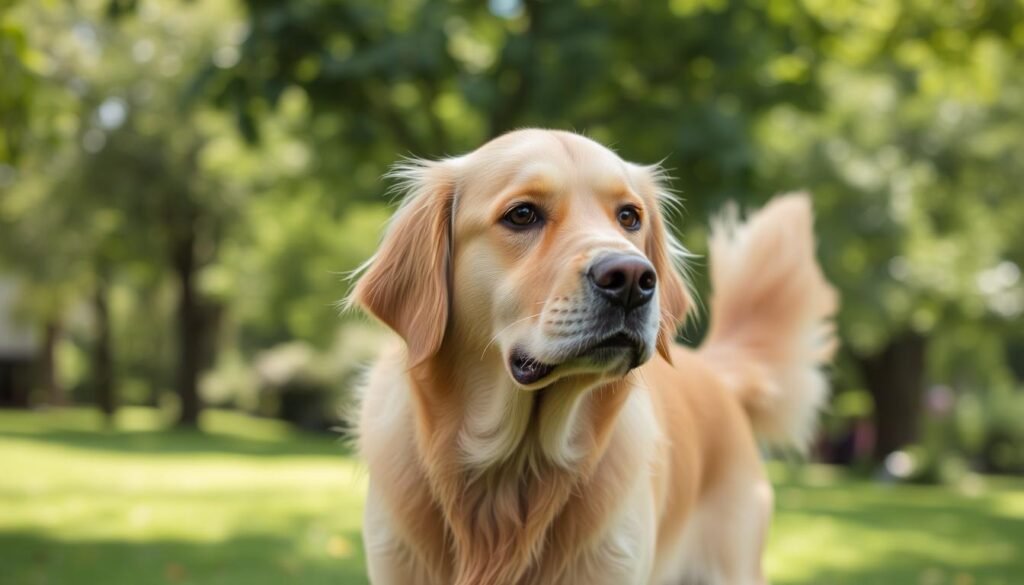 caractéristiques golden retriever poil court