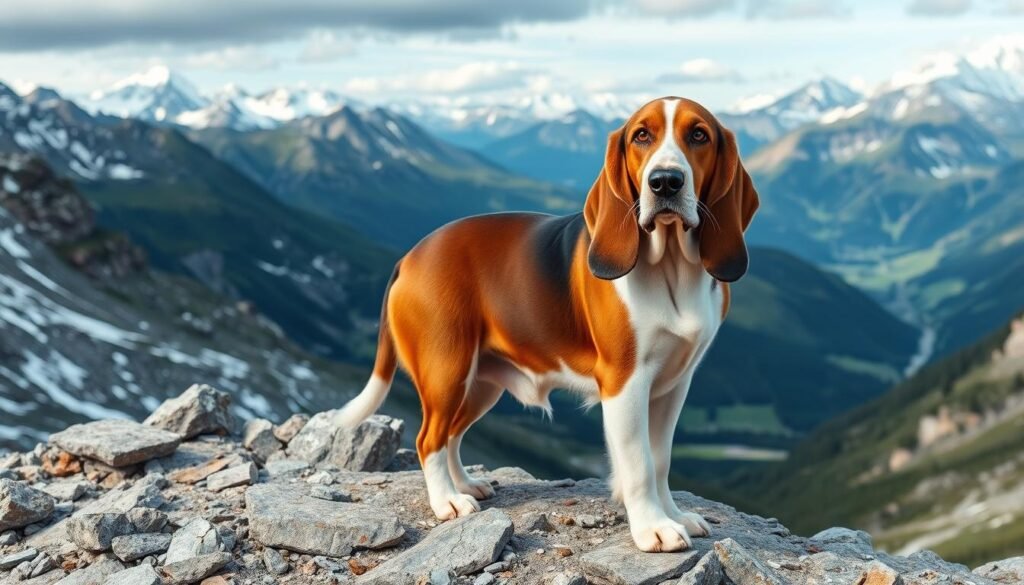 caractéristiques physiques chien basset des alpes