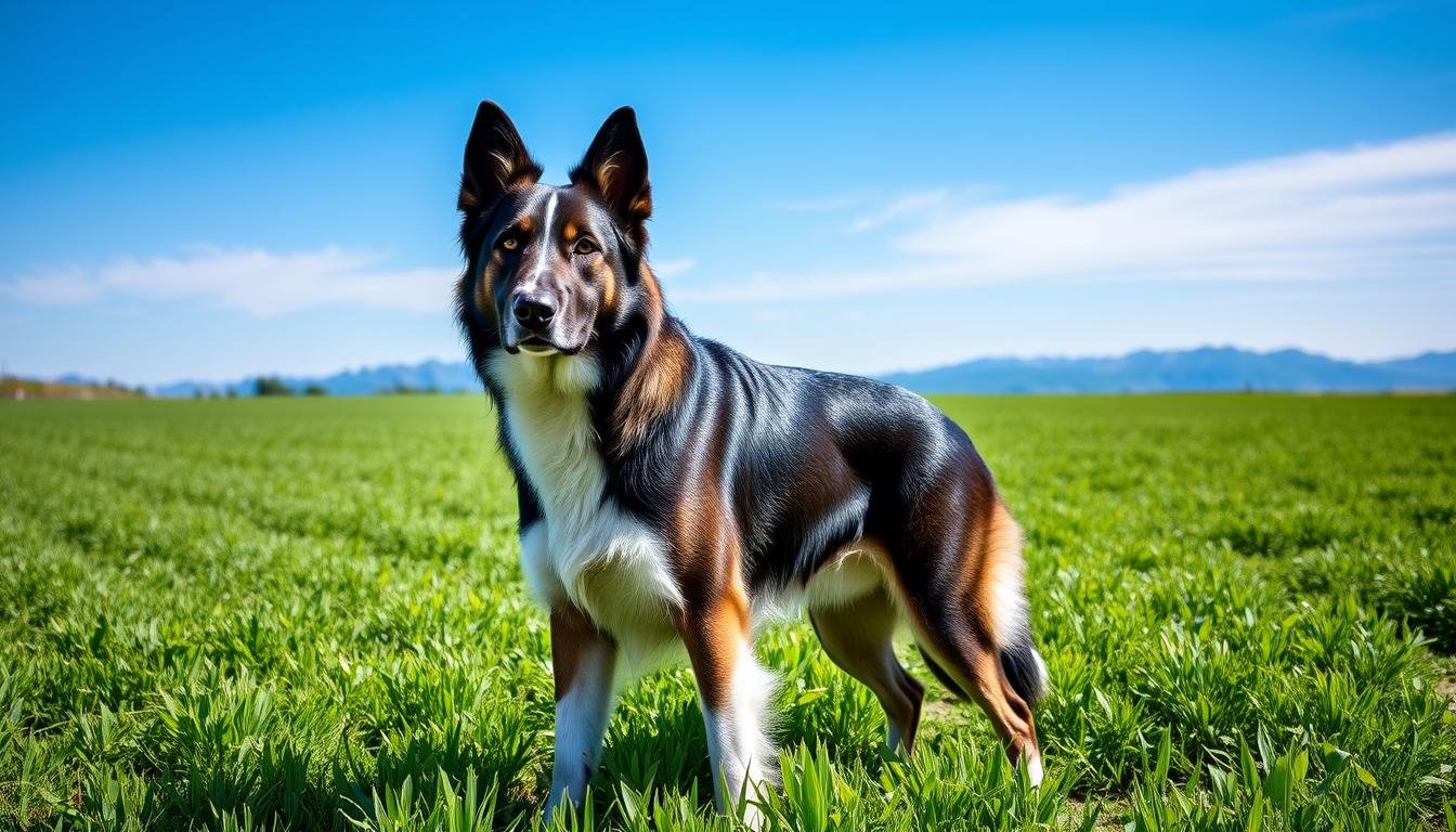 chien berger noir blanc