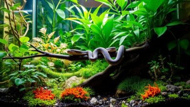 serpent en terrarium