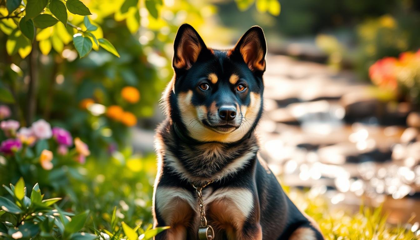 shiba noir et feu