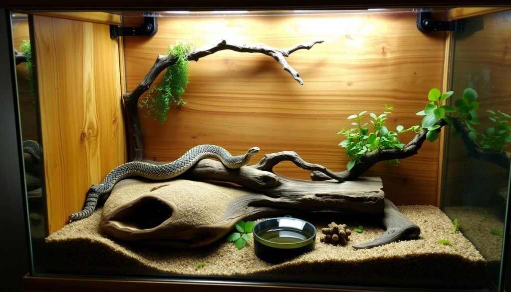 terrarium en bois pour serpent