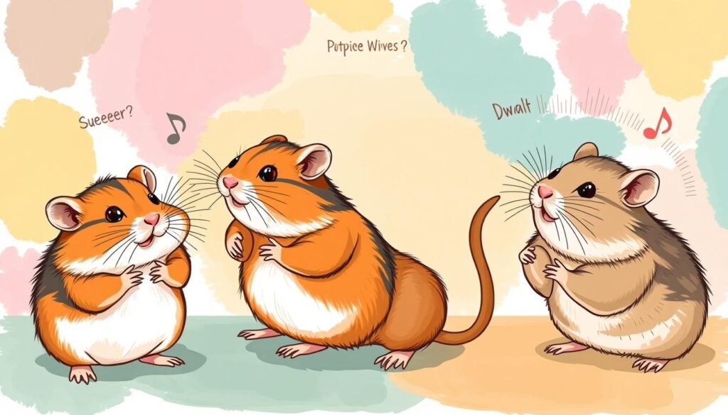 types de bruits hamster