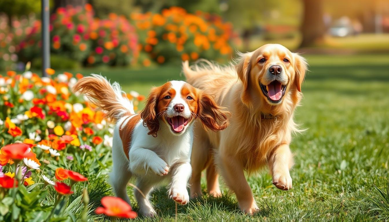 cocker spaniel golden retriever