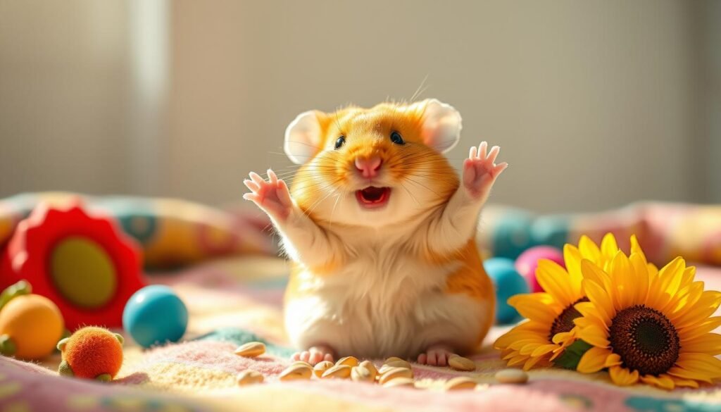 comportement souriant hamster