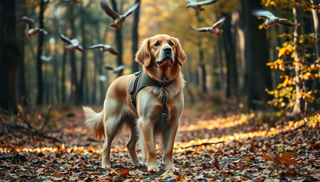 golden retriever chien de chasse