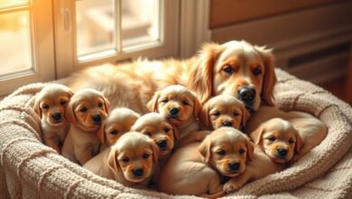 nombre de chiots par portée golden retriever