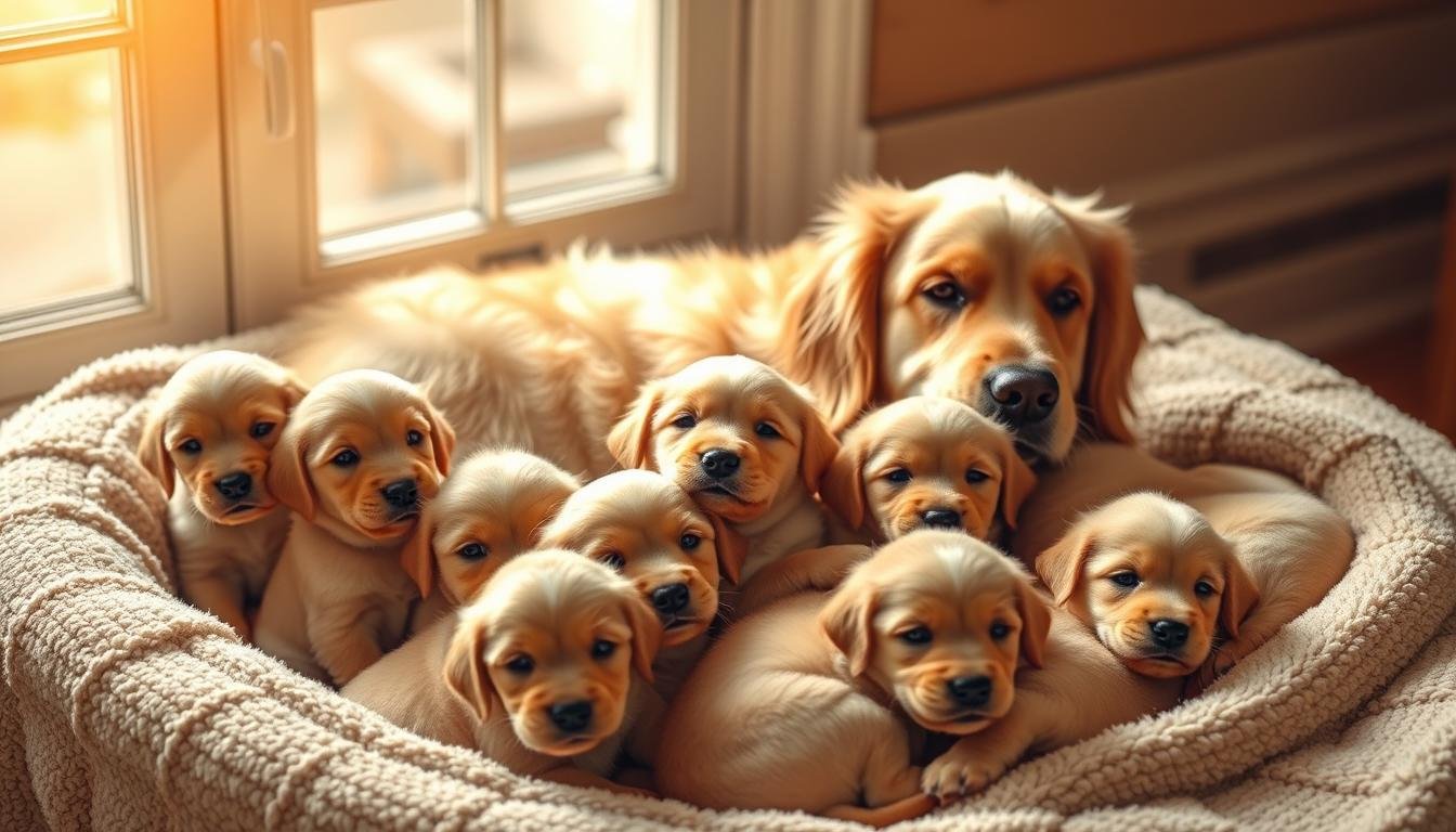 nombre de chiots par portée golden retriever