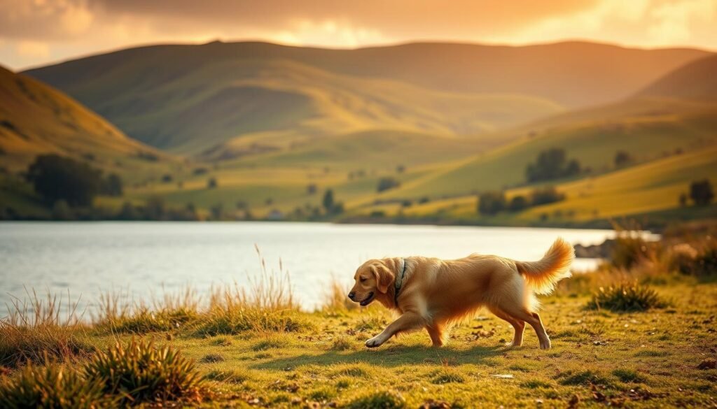 origine golden retriever americain