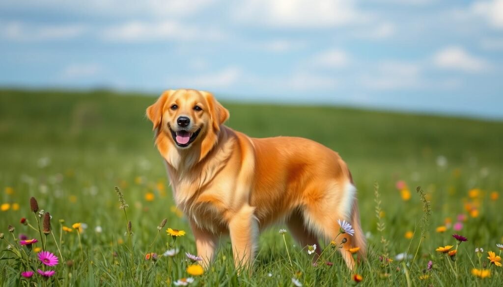 race golden retriever