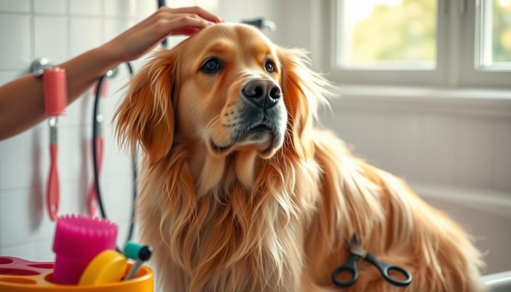 toilettage golden retriever